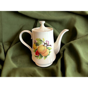 1940's MCM Teapot by Formalities 40's Cream and Gold Vintage 40’s Baum Brothers